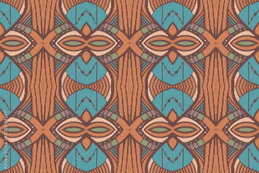 Ethnic abstract Pattern Seamless ikat pattern in tribal, folk embroidery, and Asia style. Aztec geometric art ornament print. Design for carpet, wallpaper, clothing, wrapping, fabric, cover. Ethnic abstract Pattern Seamless ikat pattern in tribal, folk embroidery, and Asia style. Aztec geometric art ornament print. Design for carpet, wallpaper, clothing, wrapping, fabric, cover.