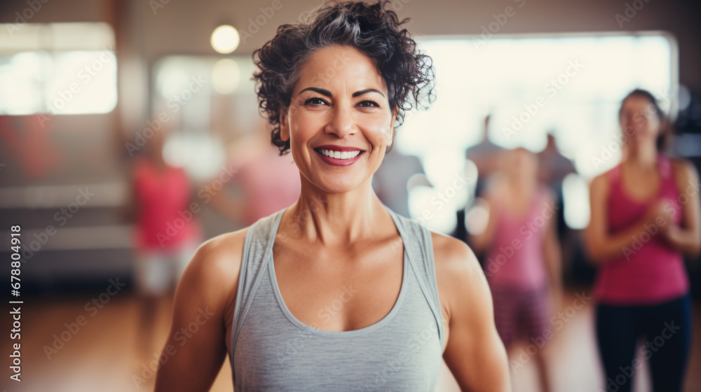 Portrait of a fit senior woman citizen, displaying strength and an active lifestyle, important to keep in shape even at age Portrait of a fit senior woman citizen, displaying strength and an active lifestyle, important to keep in shape even at age