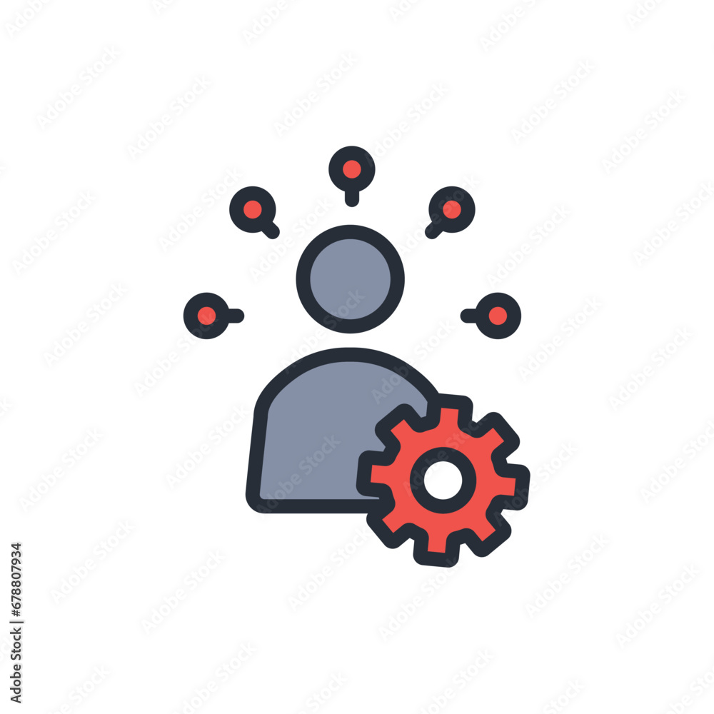 skills development icon. vector.Editable stroke.linear style sign for use web design,logo.Symbol illustration. skills development icon. vector.Editable stroke.linear style sign for use web design,logo.Symbol illustration.