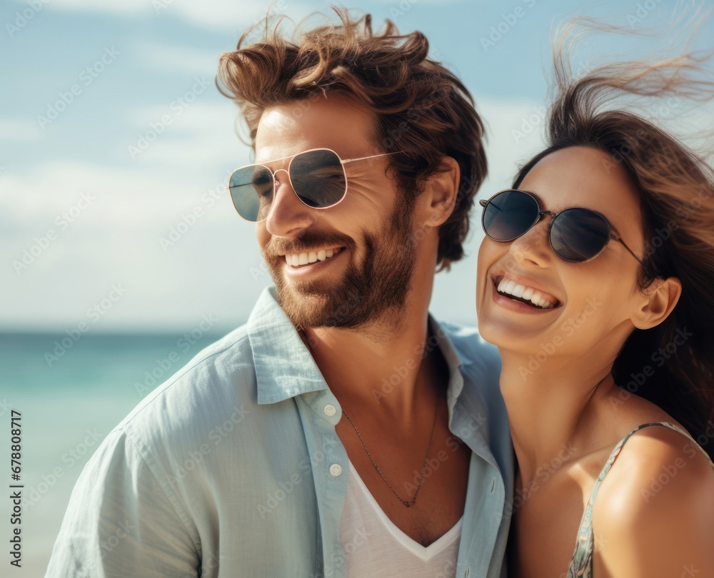 Serene Getaway with a Couple Embracing the Tropical Vibes Generative AI Serene Getaway with a Couple Embracing the Tropical Vibes Generative AI