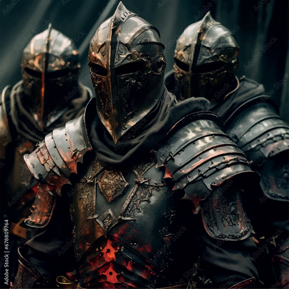 dark fantasy full armor and helmet knight dark fantasy full armor and helmet knight