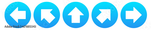 Free Download transparent arrow icon for enter and exit way with blue gradient colors - GFXLoad
