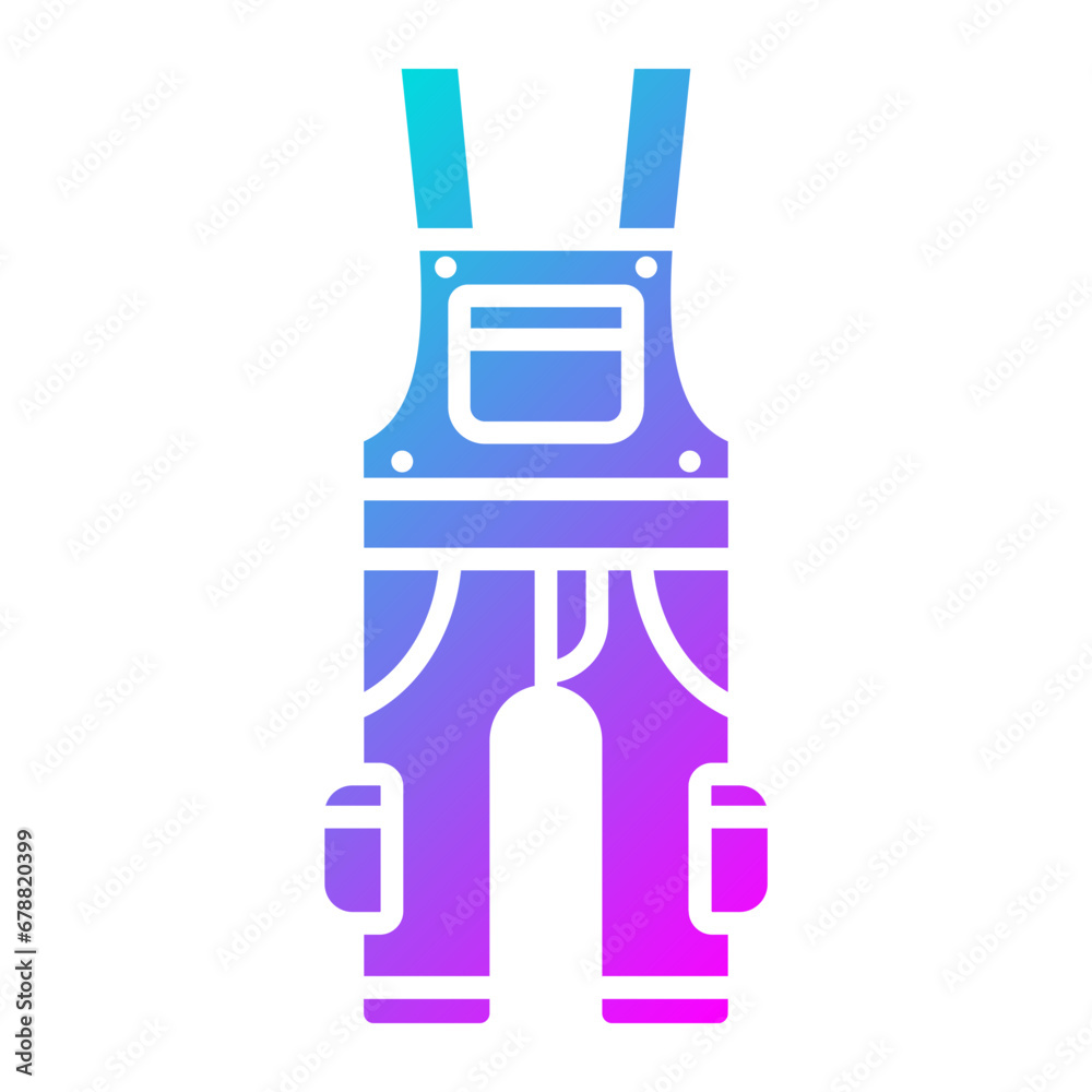 Fototapeta premium Overall Clothes Icon
