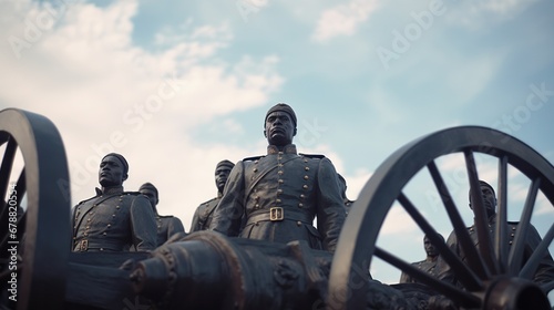 African American Civil War Memorial in Washington D.C. commemorating black soldiers and sailors from the US during the Civil War photo