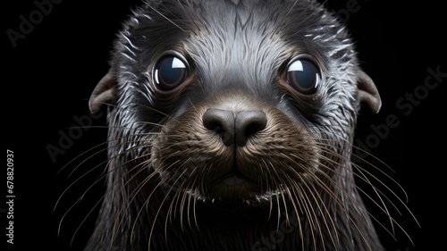 Adorable Baby Seal. A Charming and Irresistible Marine Mammal © Alexander Beker