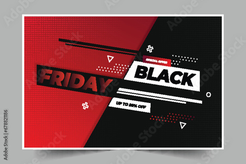 black friday super sale banner with abstract background vector design illustration