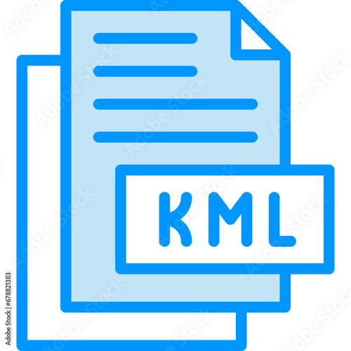 Kml vector line icon .svg