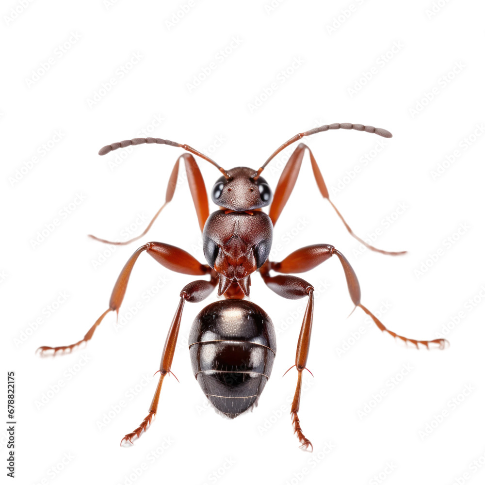 Close up ant isolated on transparent background, png clip art design element. Close up ant isolated on transparent background, png clip art design element.
