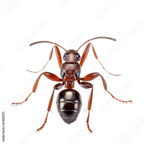 Close up ant isolated on transparent background, png clip art design element. © Sunny_nsk