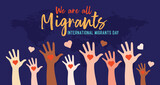 International Migrants Day ,  background for International Migrants Day. International Migrants Day, migration concept illustration
