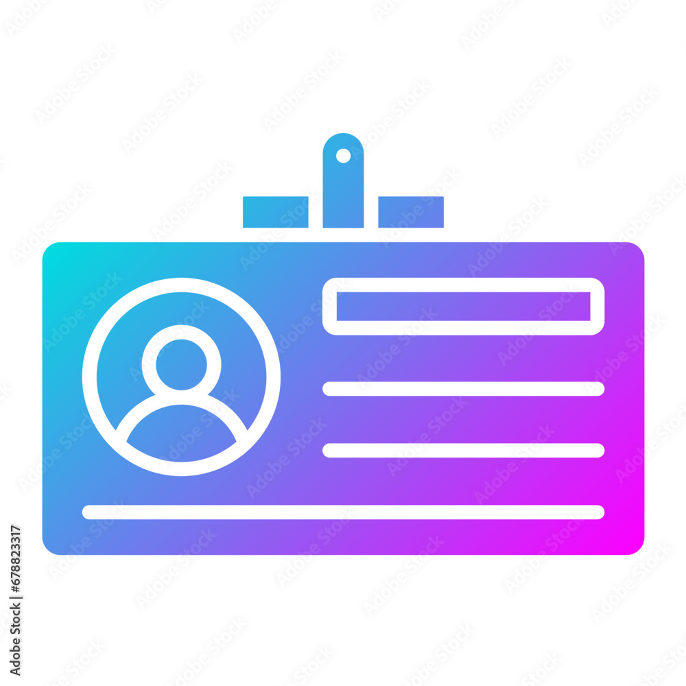 Identification Card Icon Identification Card Icon