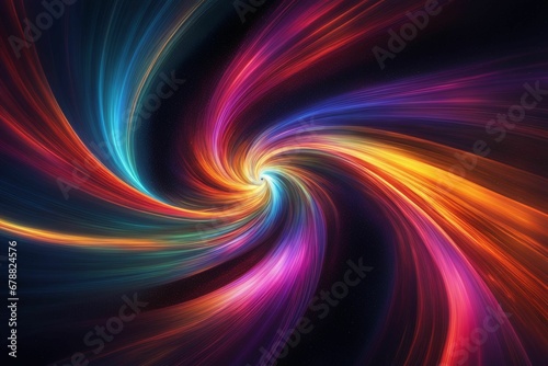 Colorful vortex of abstract digital energy background 