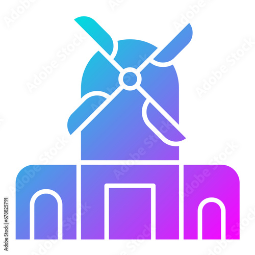 Kinderdijk Windmills Icon