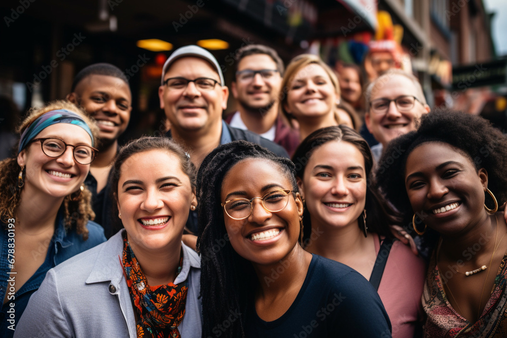 Community Unity: A Diverse Group of People Coming Together in a Community Event Community Unity: A Diverse Group of People Coming Together in a Community Event