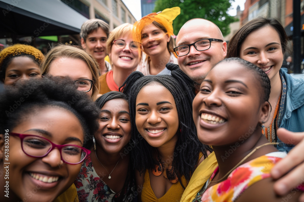 Community Unity: A Diverse Group of People Coming Together in a Community Event Community Unity: A Diverse Group of People Coming Together in a Community Event