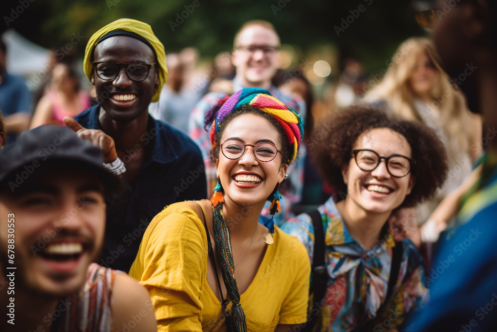 Community Unity: A Diverse Group of People Coming Together in a Community Event