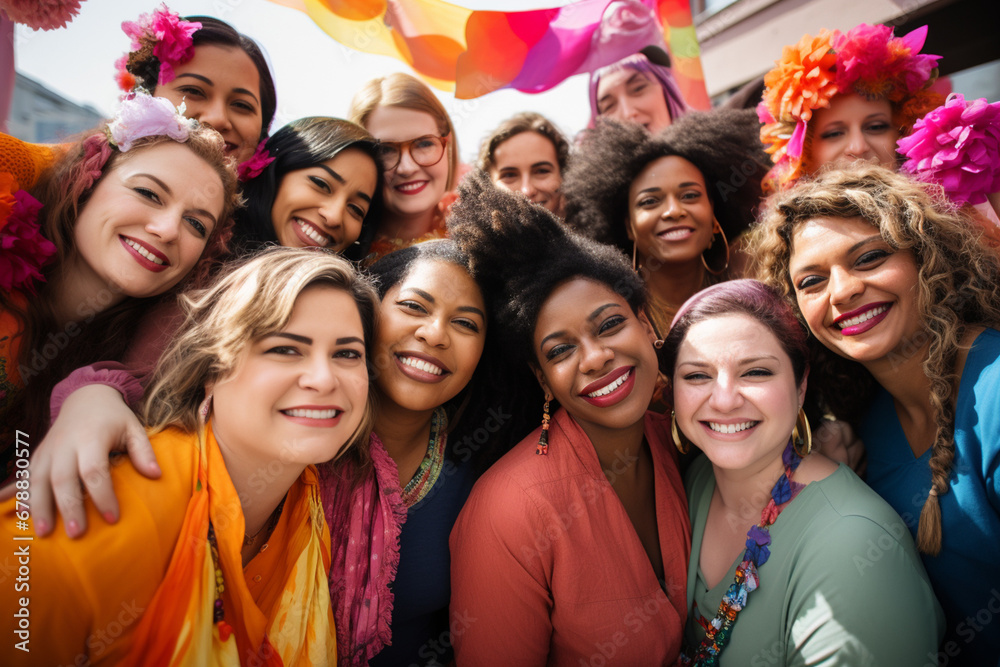 Community Unity: A Diverse Group of People Coming Together in a Community Event Community Unity: A Diverse Group of People Coming Together in a Community Event