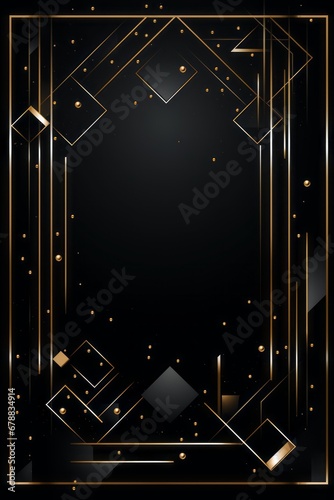 Fancy Golden Linear Frame cornice lineare dorata decorata verticale rettangolare dorso carta cartolina copertina libro