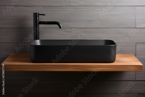 Nordic simple bathroom style with sink