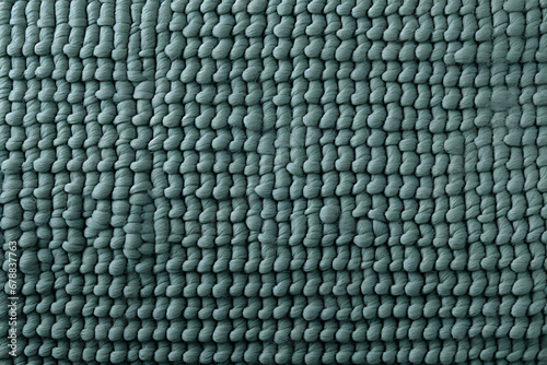 Teal woven fabric texture with raised bumpy pattern