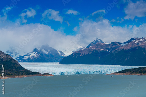 glacial landscape of Perito Moreno in Pampa Argentina