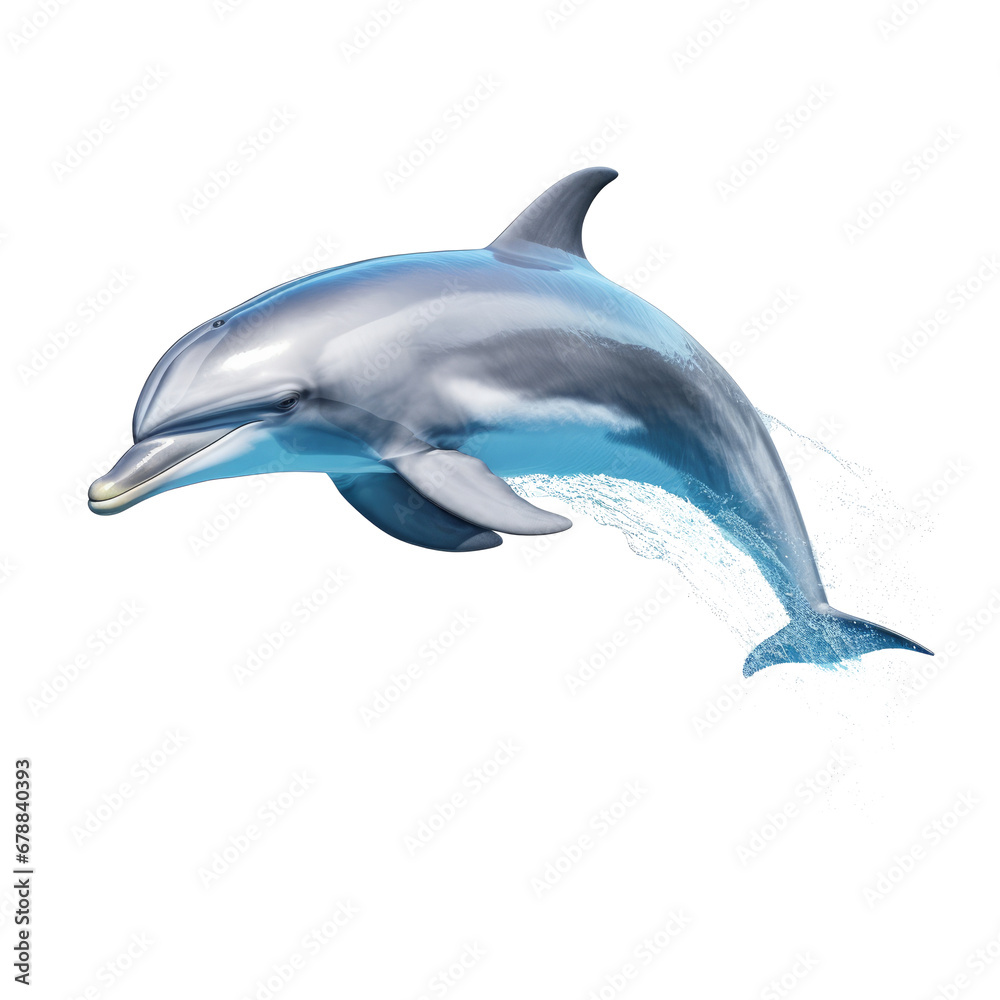 A dolphin photorealistic, transparent, background A dolphin photorealistic, transparent, background