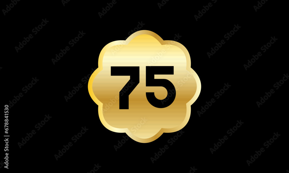 Star Gold Number Elegant Business Logo Star Gold Number Elegant Business Logo