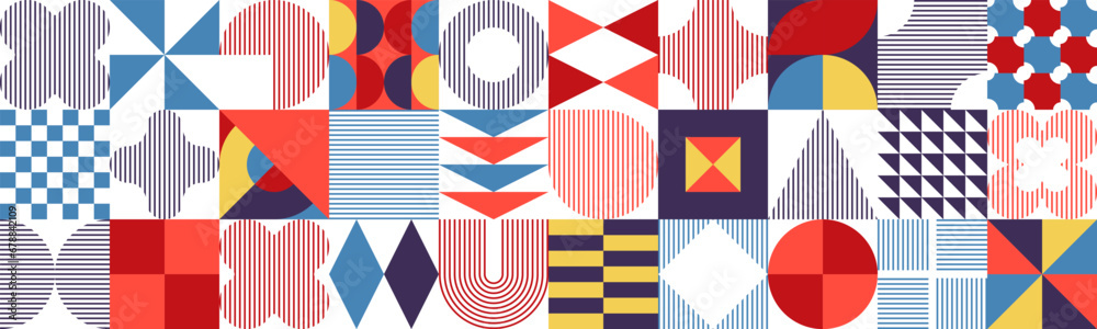 Modern geometric card. Memphis style design element. Minimalistic shape pattern. Modern geometric card. Memphis style design element. Minimalistic shape pattern.