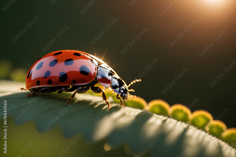 Fototapeta premium Ladybug in the forest