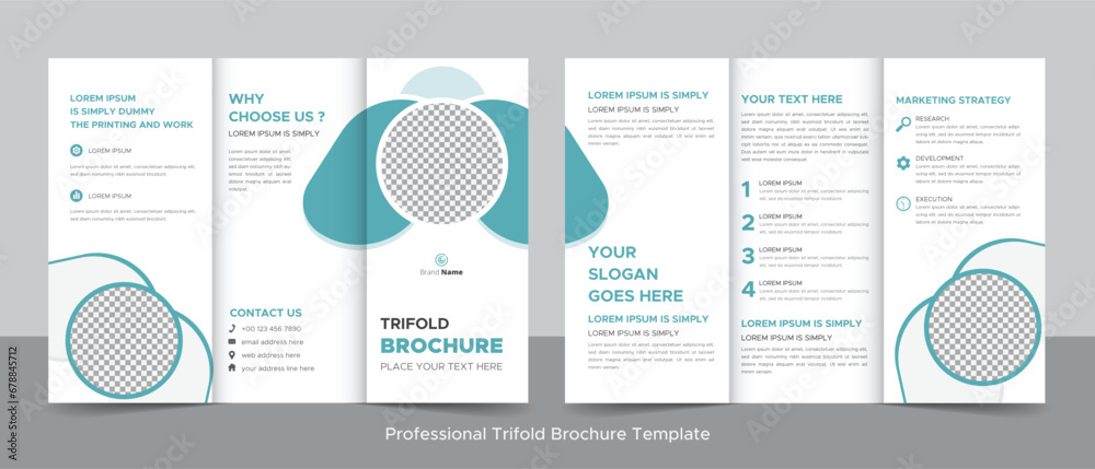 Creative corporate modern business trifold brochure template, trifold layout, letter, a4 size brochure. Fully editable. Creative corporate modern business trifold brochure template, trifold layout, letter, a4 size brochure. Fully editable.