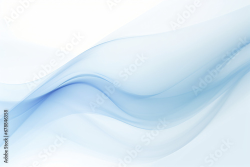 Soft blue abstract wave with a smooth gradient finish