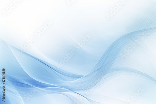 Gentle blue curves with a soft light gradient background
