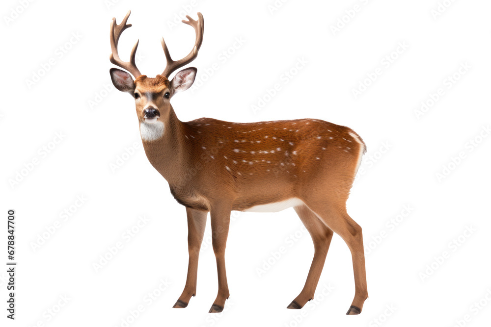 Obraz premium A deer isolated on transparent background.