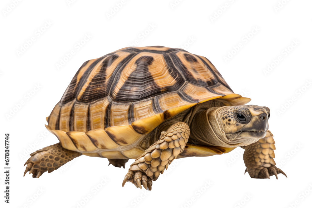 A greek tortoise isolated on a transparent background. A greek tortoise isolated on a transparent background.