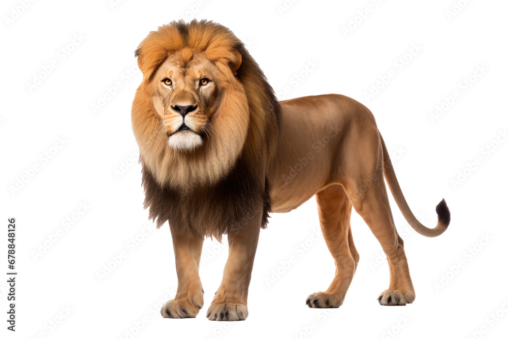 A Lion isolated on a transparent background. A Lion isolated on a transparent background.