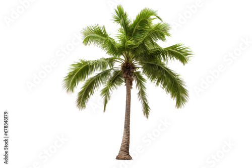 A palm tree isolated on a transparent background.