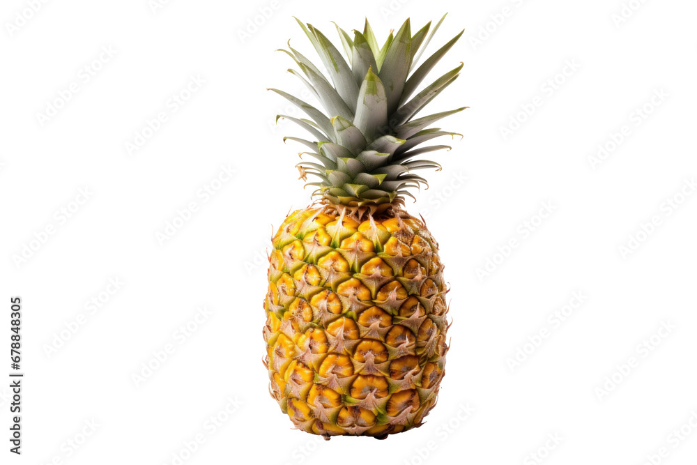 A pineapple fruit isolated on transparent background. A pineapple fruit isolated on transparent background.