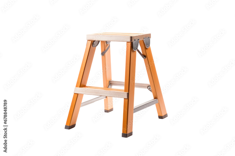 A step stool isolated on a transparent background. A step stool isolated on a transparent background.