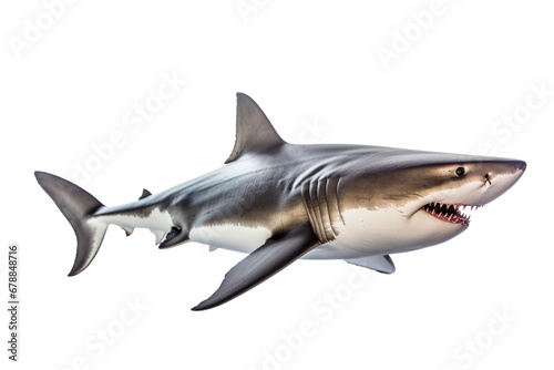 A Shark isolated on a transparent background. © tong2530