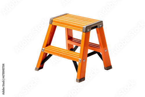 A step stool isolated on a transparent background.