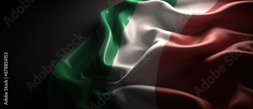 Waving flag of Italy - Generative AI photo