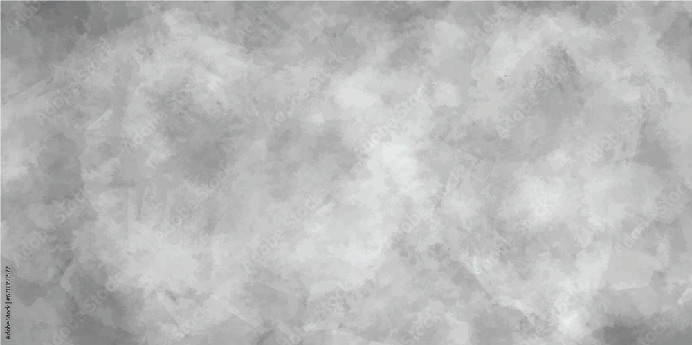 Naklejka premium White gray background with soft watercolor texture. Watercolor chaotic texture. Abstract grey white background. Watercolor white and light gray texture, background. Vector Illustration. light gray wat