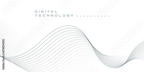 Digital technology futuristic internet network speed connection white background, cyber nano information, abstract communication, innovation future tech data, Ai big data line dot illustration vector
