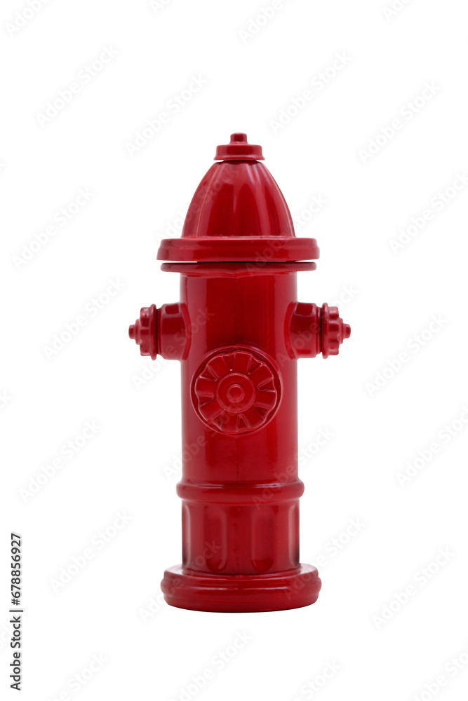 red fire hydrant in various poses on cropped background red fire hydrant in various poses on cropped background