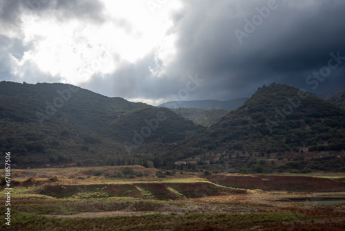 landscape with mountains