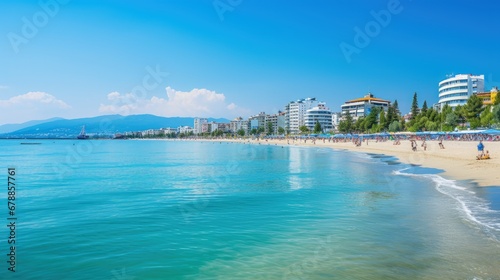 photo of Resort Sunny Beach panorama of the beach and hotels.