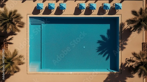 Swimming pool in a desert l...