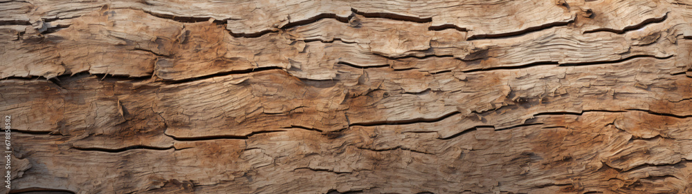 Horizontal Oak Ultrawide Tree Bark Texture