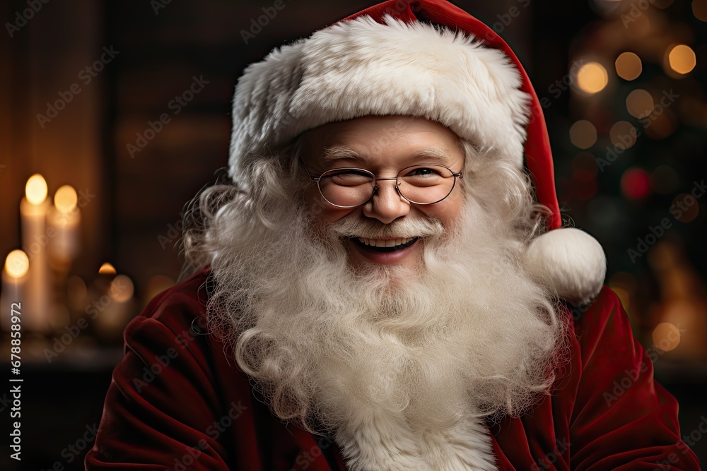 santa claus with christmas tree santa claus with christmas tree