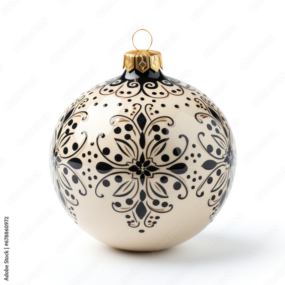 Fototapeta premium christmas ball isolated on white background